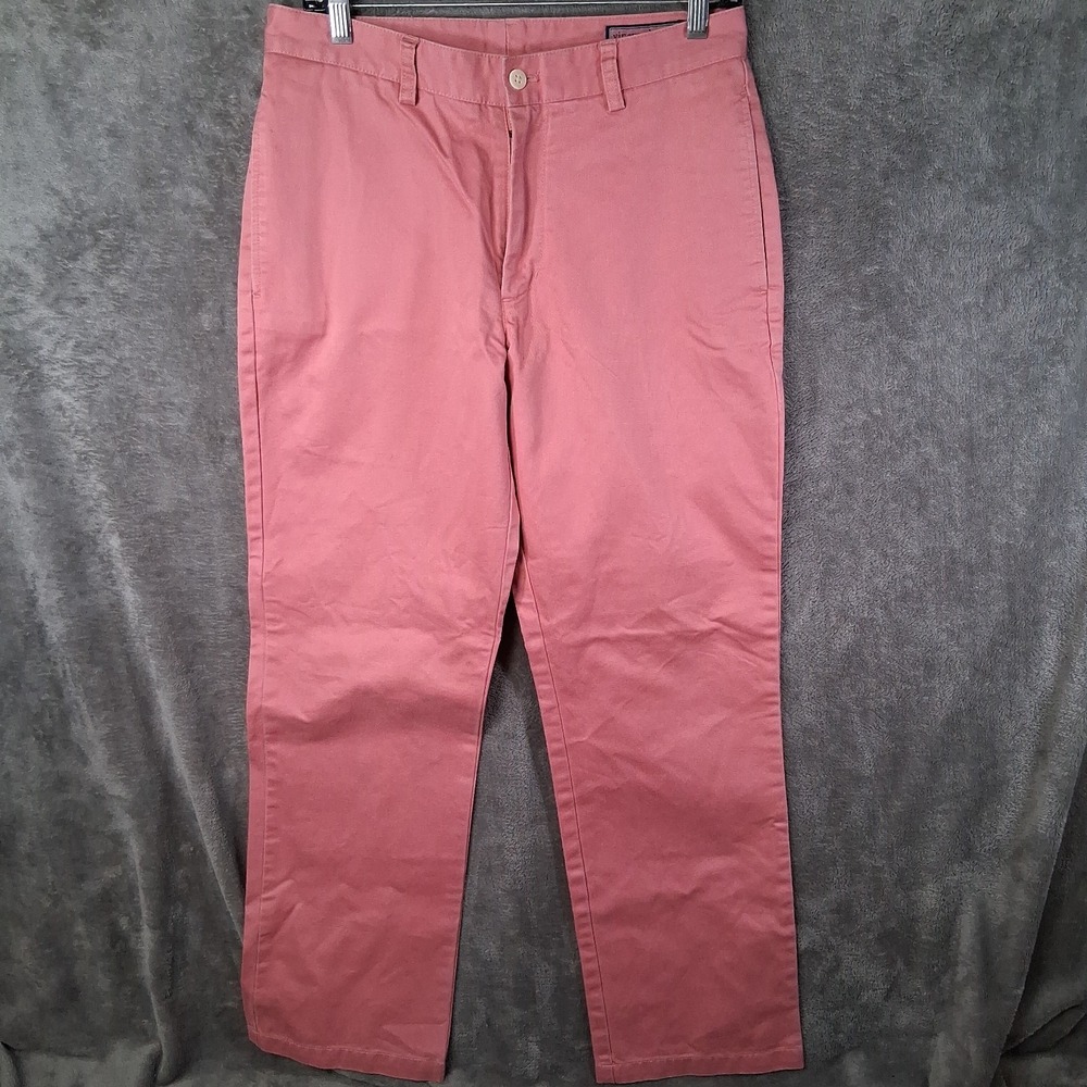 Vineyard Vines Club Pants Men Size 30x32 Pink Straight Leg Chino Preppy
